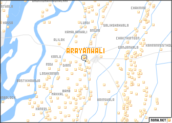map of Arāyānwāli