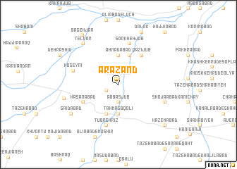 map of Ārazand