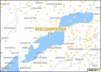 map of Ārāzi Dhan Singh