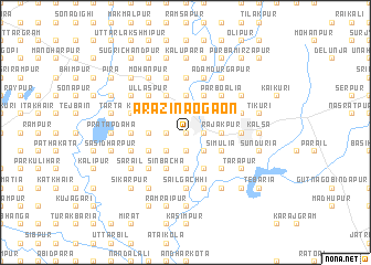 map of Ārāzi Naogaon