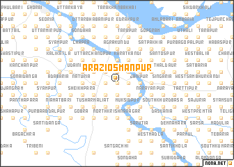 map of Ārāzi Osmanpur