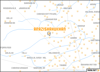 map of Arāzi Shāhu Khān