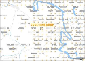 map of Ārāzi Umedpur