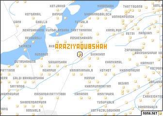 map of Ārāzi Yaqūb Shāh