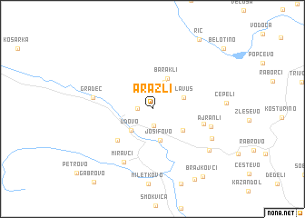 map of Arazli