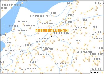 map of Arbāb Bālushāhi