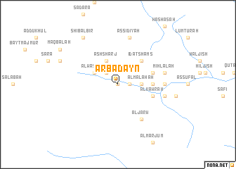 map of Arbaḑayn