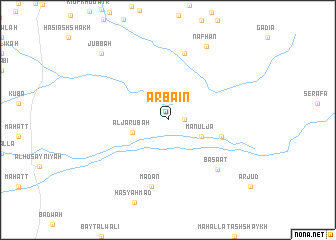 map of Arba‘īn