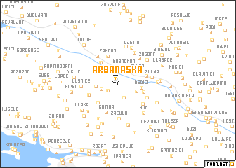 map of Arbanaška