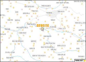 map of Arbanë