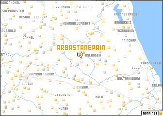 map of Arbāstān-e Pā\