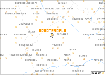 map of Arbaţ-e Soflá