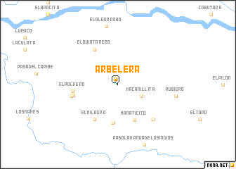 map of Arbelera