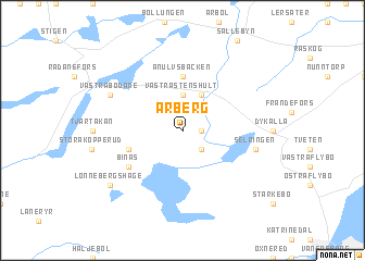 map of Årberg