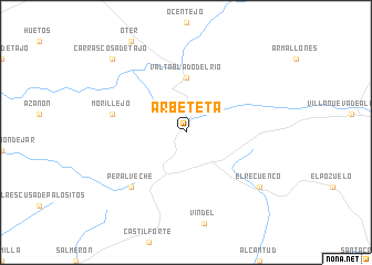 map of Arbeteta