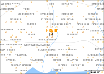 map of ‘Arbīd