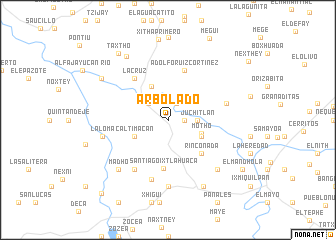 map of Arbolado