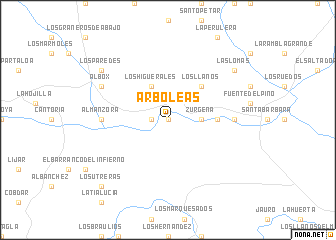 map of Arboleas