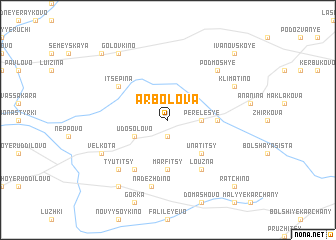 map of Arbolova