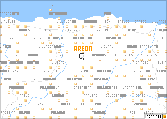 map of Arbón