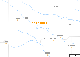 map of Arbor Hill