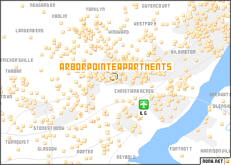 map of Arbor Pointe Apartments