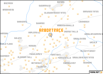 map of Arbor Trace