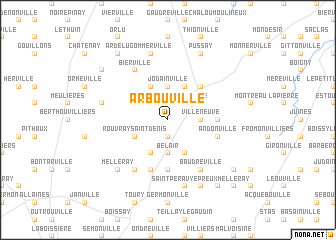 map of Arbouville