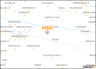 map of Árboz