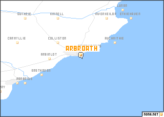 map of Arbroath