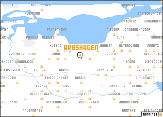map of Arbshagen