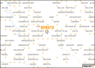 map of Arbste