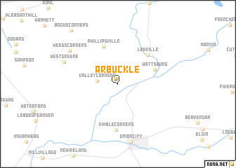 map of Arbuckle