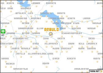 map of Arbulo