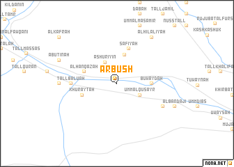map of ‘Arbūsh