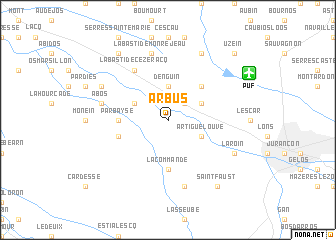 map of Arbus