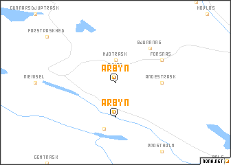 map of Årbyn