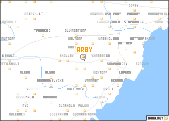 map of Arby