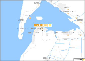 map of Arcachon