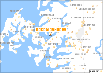 map of Arcadia Shores