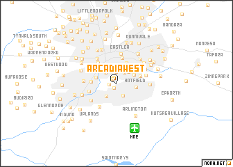 map of Arcadia West