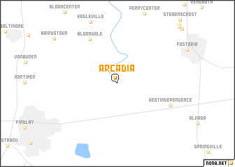 map of Arcadia