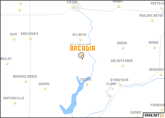 map of Arcadia