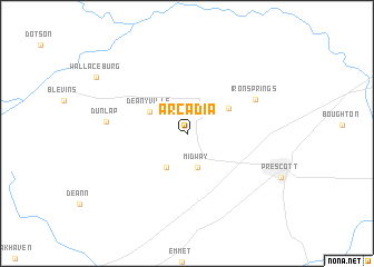 map of Arcadia