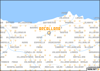 map of Arcallana