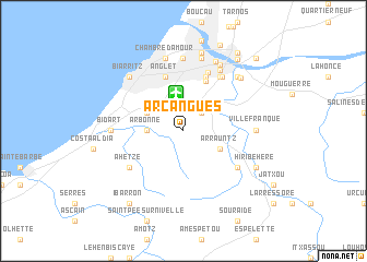 map of Arcangues