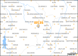 map of Arcas