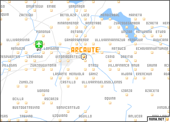 map of Arcaute