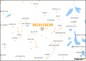 map of Arcaycocha