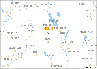 map of Arca